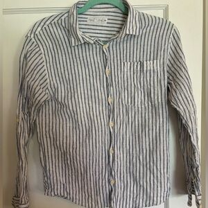 Zara Boys 11/12 Striped Button Down Shirt